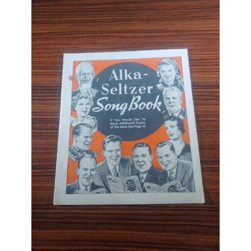Alka Seltzer Song Book 1937 Booklet Miles